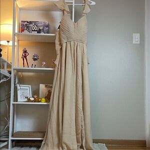 Chic Beige Maxi Dress